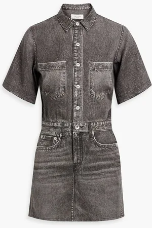 RAG&BONE Printed TENCEL™ mini shirt dress - Gray