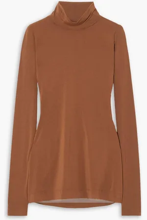 Commando Stretch-modal jersey turtleneck top