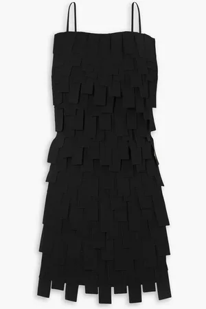 A.W.A.K.E. MODE Backless laser-cut crepe top