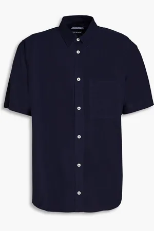 Jacquemus Melo embroidered crepe shirt - Blue