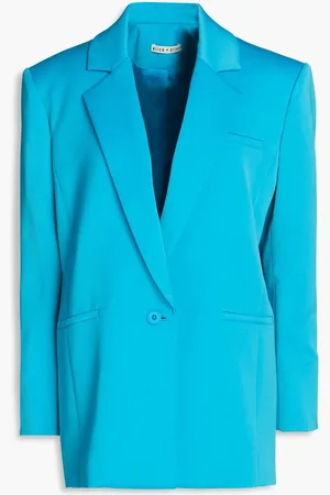 ALICE+OLIVIA Alice Olivia - Denny sateen blazer - Blue