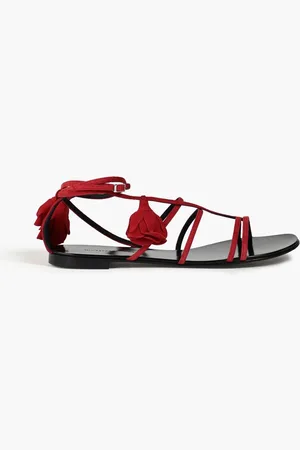 Giuseppe Zanotti Danse Du Feu floral-appliquéd suede sandals