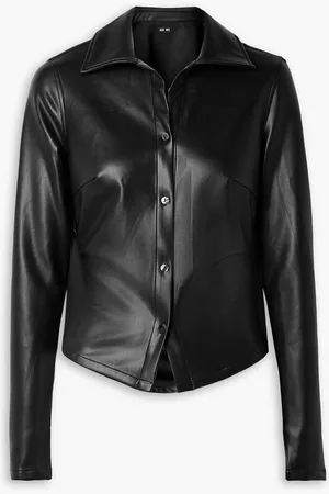 Alix NYC Gavin faux leather shirt