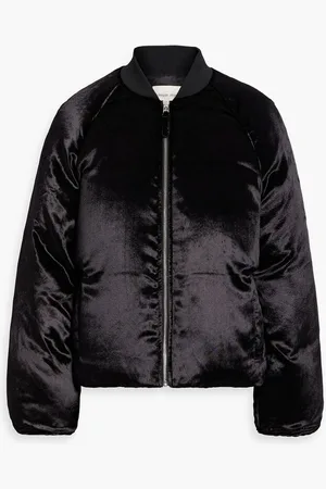 Loulou Studio Lafu velvet bomber jacket - Blue