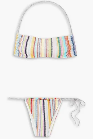 Missoni Mare striped crochet-knit halterneck bikini