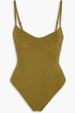 Mara Hoffman Gigi cutout underwired swimsuit - Green