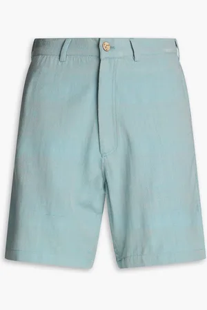 SMR Days Leeward bamboo and wool-blend shorts - Blue