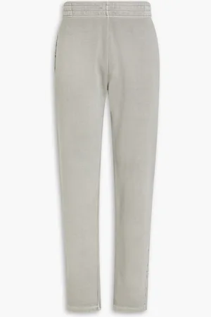 JOHN ELLIOTT Cotton-fleece track pants - Gray