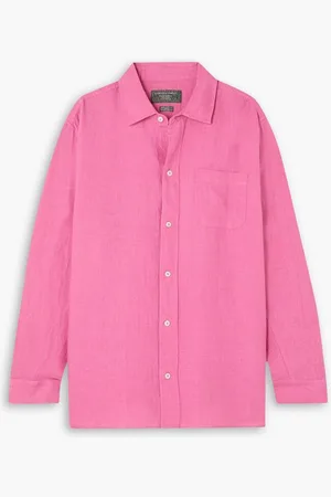 Desmond & Dempsey Linen pajama top