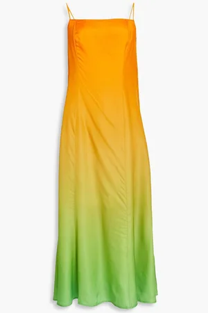 Samsøe Samsøe Dégradé satin midi slip dress