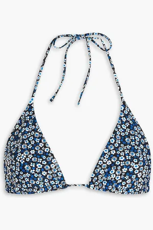 MATTEAU The String floral-print triangle bikini top