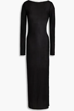 SIMON MILLER Cutout ribbed jersey midi dress