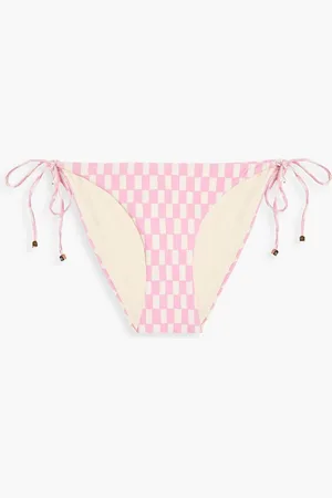 Nanushka Printed low-rise bikini briefs - Pink