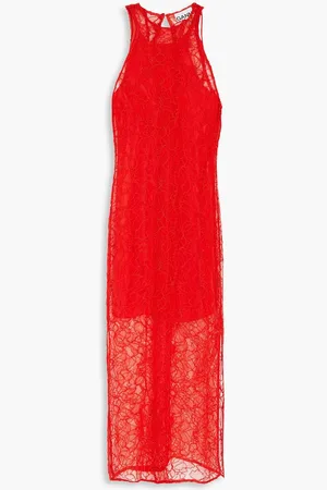 Ganni Corded lace midi dress