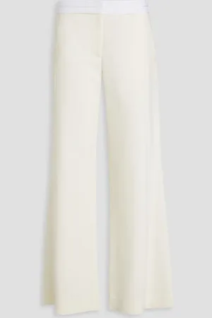 Victoria Beckham Crepe wide-leg pants - White