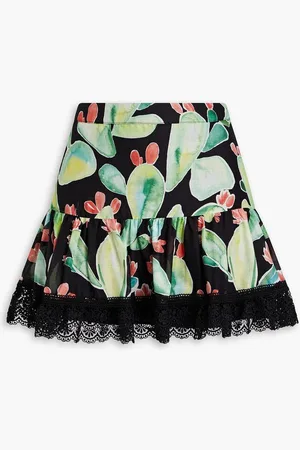 CHARO RUIZ IBIZA Vitoria printed cotton-blend voile mini skirt