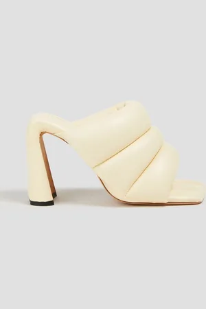 Proenza Schouler Quilted leather mules - White