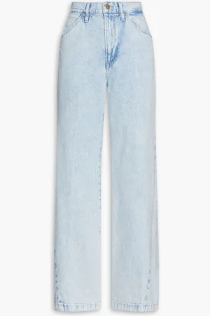 Frame Le Baggy Palazzo high-rise wide-leg jeans - Blue