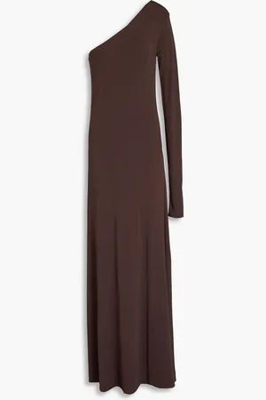 BITE One-shoulder jersey maxi dress - Brown