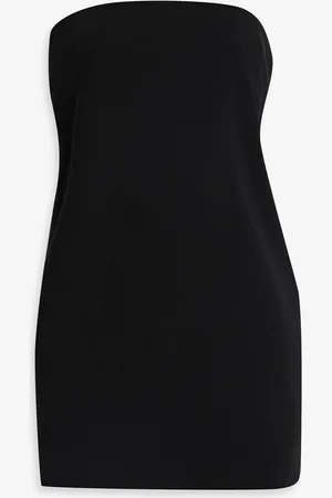 16Arlington Blaise strapless satin-paneled crepe mini dress