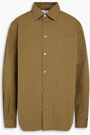 JOHN ELLIOTT Cloak cotton-blend poplin shirt - Green