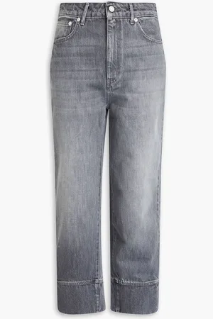 OFFICINE GENERALE Zina cropped high-rise tapered jeans