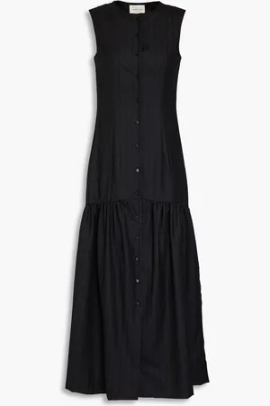 Loulou Studio Striped wool-twill maxi dress