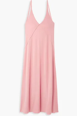 Khaite Francine stretch-jersey midi slip dress - Pink