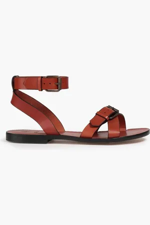 Bash Camelia buckled leather sandals - Brown