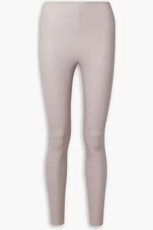 Commando Faux stretch-leather leggings - Gray