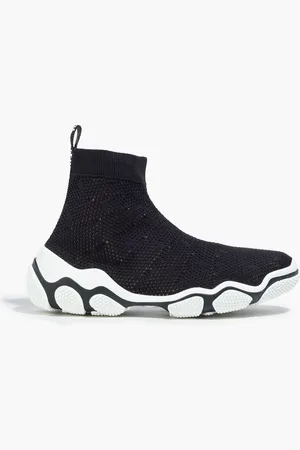 RED(V) Mesh high-top sneakers