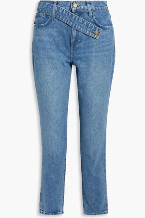 Triarchy Cropped mid-rise straight-leg jeans - Blue
