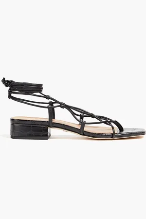 Sam Edelman Daffy faux croc-effect leather sandals
