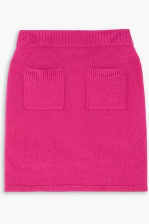 Arch4 Teresa ribbed cashmere mini skirt - Pink