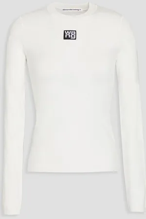 Alexander Wang Appliquéd jersey top