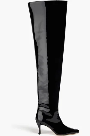 By Far Stevie patent-leather over-the-knee boots