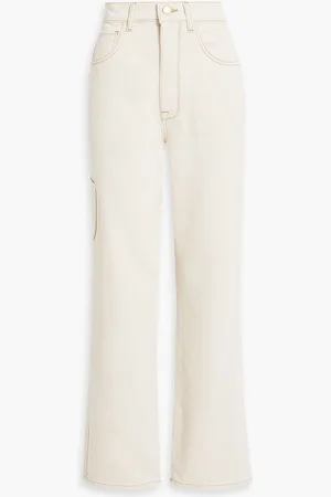 Triarchy High-rise wide-leg jeans - White