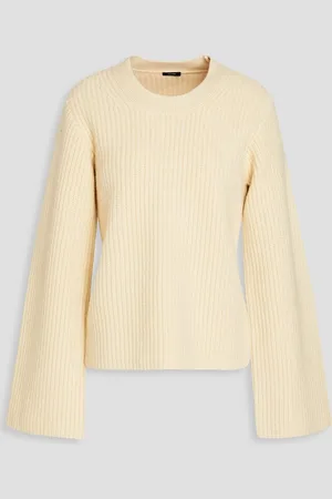 Joseph Ribbed merino wool sweater - White