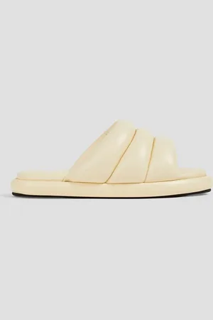 Proenza Schouler Quilted leather slides - White