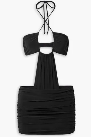 Norma Kamali Jason Bill cutout stretch-jersey mini dress
