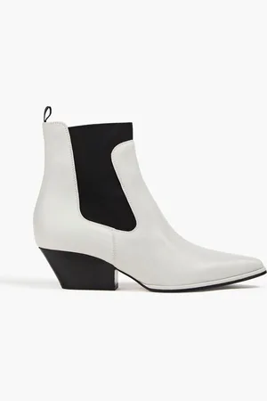 Sergio Rossi Leather ankle boots - Gray