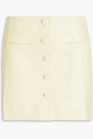 Proenza Schouler Faux leather mini skirt - Yellow