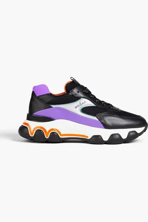 Hogan Neoprene and leather sneakers - Purple