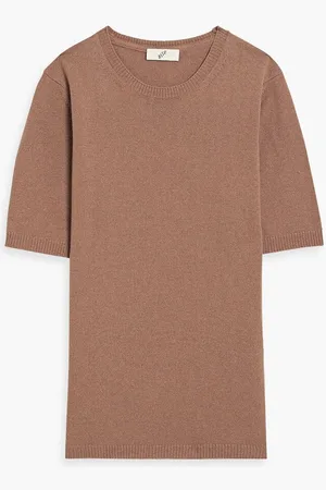 BITE Cashmere and wool-blend top - Brown