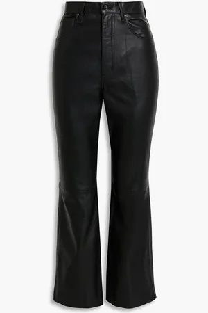 SLVRLAKE Frankie leather kick-flare pants