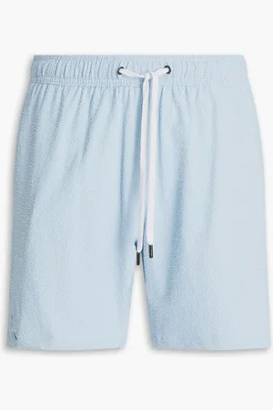 ONIA Mid-length printed swim shorts - Blue