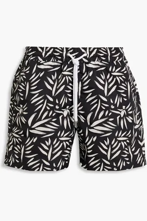 Frescobol Carioca Short-length printed swim shorts