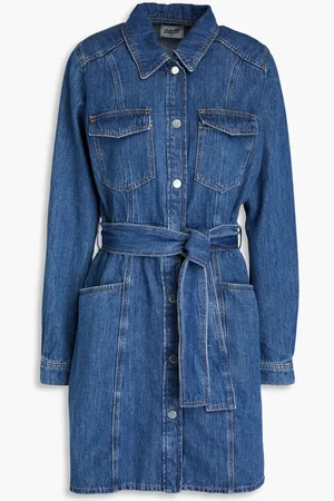 Claudie Pierlot Denim mini shirt dress - Blue