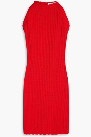 Giuliva Heritage Collection Lola pointelle-knit cotton mini dress