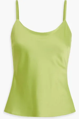 IRIS & INK Cecelia satin-crepe camisole - Green